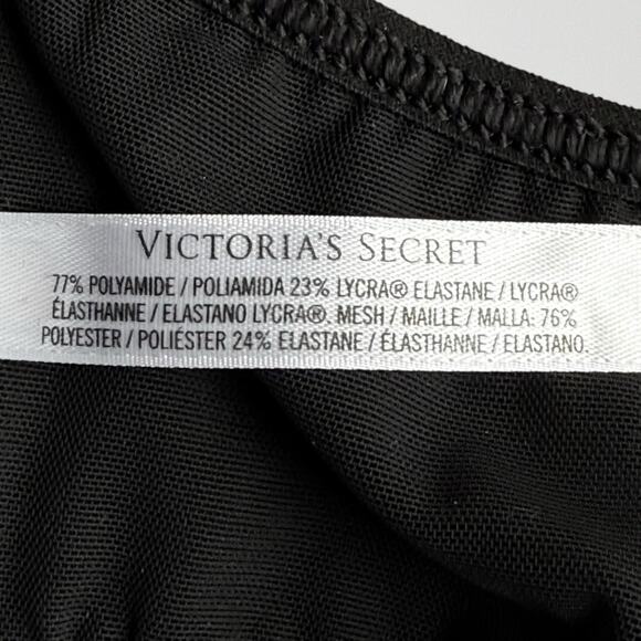 Victoria Sport Black Knockout Front Close Sports Bra Sz 34B Underwire $112 - Picture 6 of 7